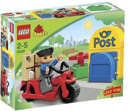 Krijger wijs geduldig Duplo postbode 5638 met doos | Duplo Familie en speel huis | Tweemaal Lego  Duplo