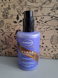 Andrelon kleur masker  diep zwart en karamel bruin