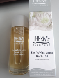 Therme skincare zen white lotus bath olie