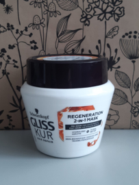 Gliss kur  Regeneration  2-in-1 masker  droog /beschadigd haar