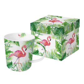Beker in giftbox flamingo ★ PPD