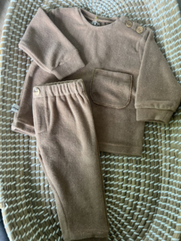 Sweatpants badstof cacao