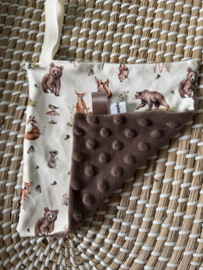 Speen / knuffeldoekje bosdieren