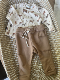 Sweater broek cacao