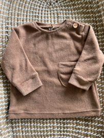 Sweater badstof cacao