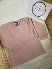 Shirt envelophals nude-roze