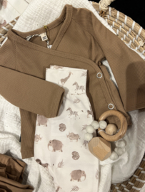 Overslag shirtje cacao