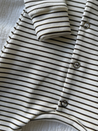 Boxpakje gestreept bruin