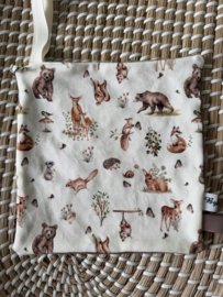 Speen / knuffeldoekje bosdieren