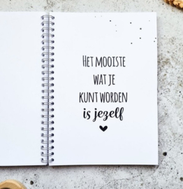 Babyshower invulboek roest heelal