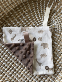 Speen / knuffeldoekje wilde dieren