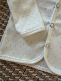 Babyshirtje pointelle off-white