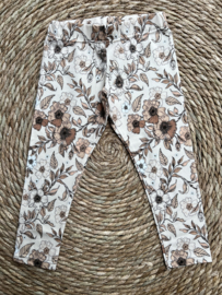 Legging flower beige