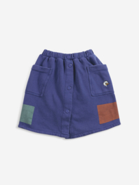 Kids Fleece Buttoned Skirt - Geometric - Bobo Choses