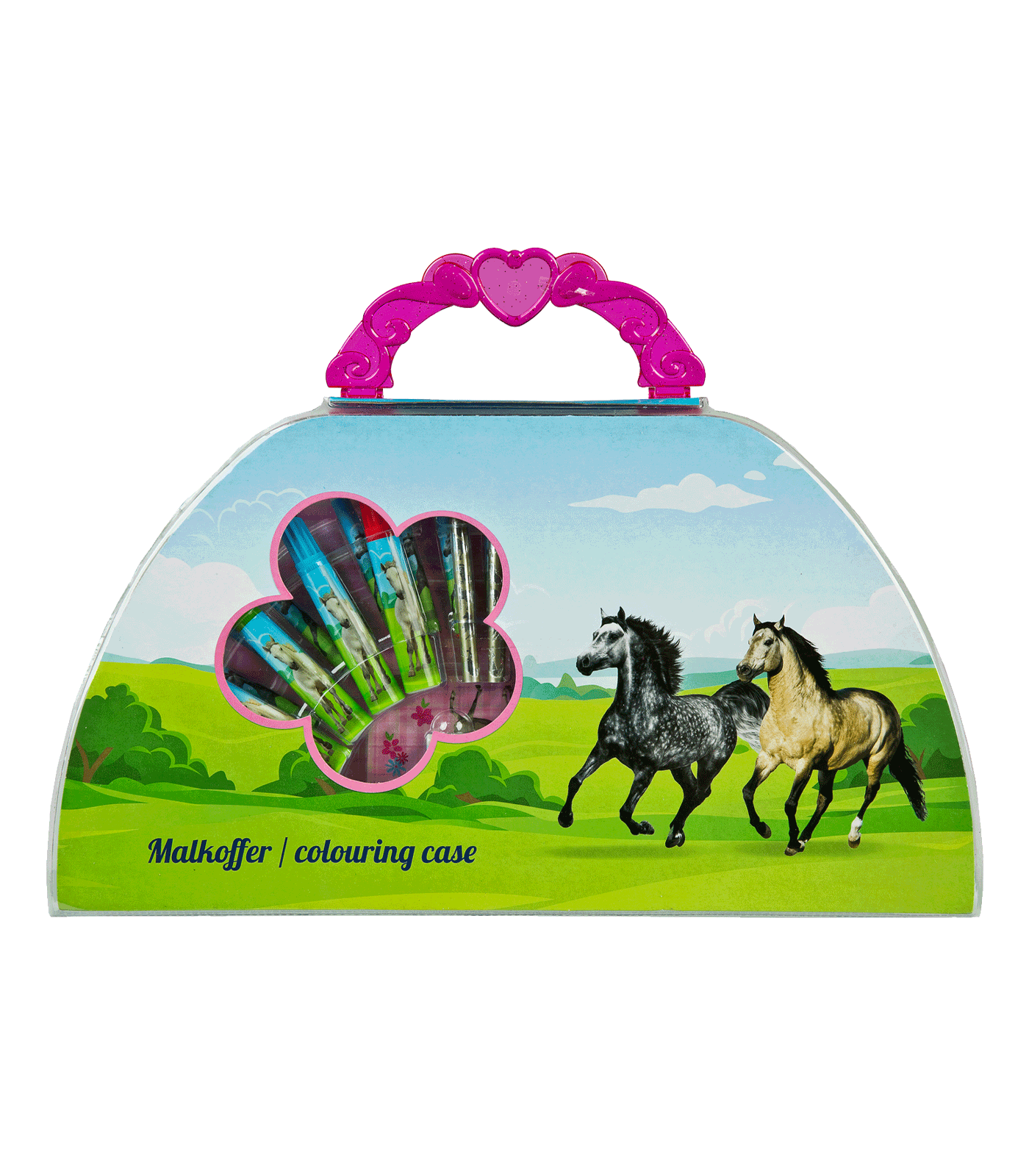 Paarden kleurkoffer | 51 delig