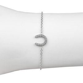 Armband hoefijzer strass