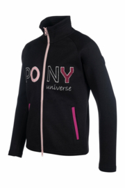 HKM paardrijvest Polly | zwart/roze