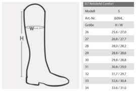 ❆ ELT paardrijlaarzen | gevoerd | maat 26 - 28