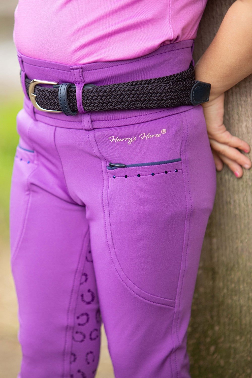 Harry's Horse rijlegging Equitights LouLou Bo Full Grip | bright violet