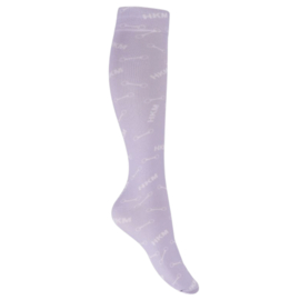 HKM Paardrijsokken Mellow | lila
