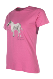 HKM T-shirt Sparkle | roze