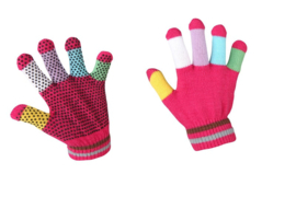 Handschoenen magic kids | multi roze