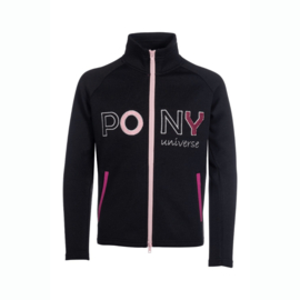 HKM paardrijvest Polly | zwart/roze