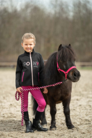 HKM paardrijvest Polly | zwart/roze