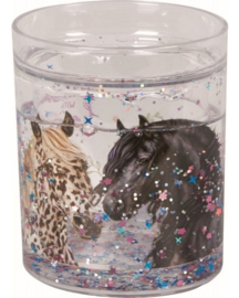 Glitter paarden penhouder