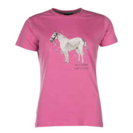 HKM T-shirt Sparkle | roze