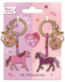 Vriendschaps paardensleutelhangers  | set van 2