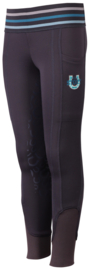 Harry's Horse rijlegging STOUT! | antraciet/petrol | full grip | Voor meisjes en jongens