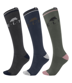 ❆ ELT sokken | pak van 3 paar | asfalt/nachtblauw/kaki