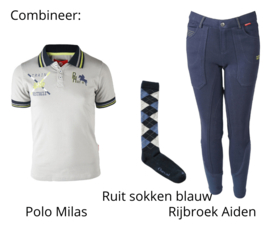 Paarden polo shirt Milas | Grijs