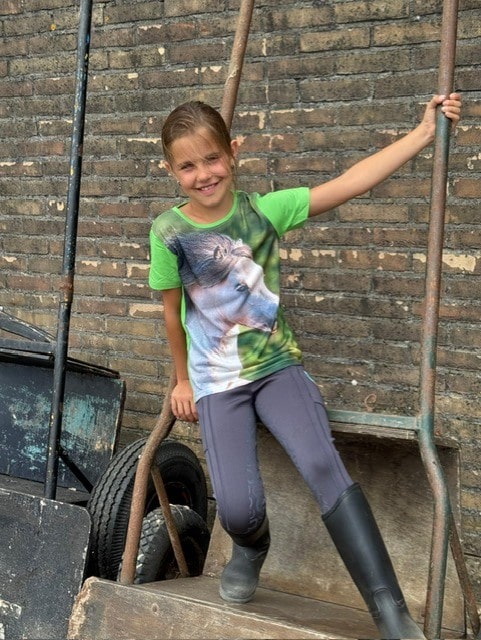 T-shirt Horsy | groen