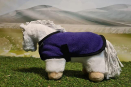 Veulen Crafty Ponies fleecedeken | paars