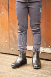Harry's Horse rijlegging STOUT! | antraciet/petrol | full grip | Voor meisjes en jongens