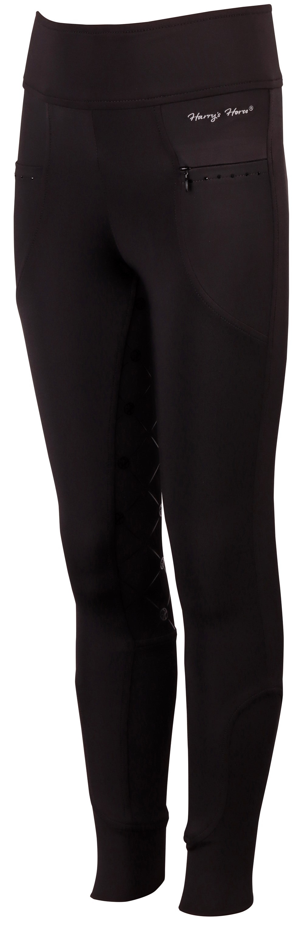Harry's Horse zwarte rijlegging | siliconen zit | strass details