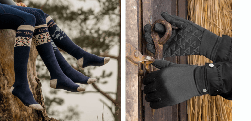 winter-paardrijsokken-paardrijhandschoenen