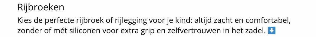 Kinder paardrijbroeken