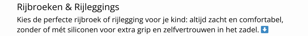 Paardrijbroeken & Rijleggings
