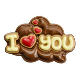 XL chocolade tablet 'I love you'