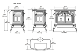 VERMONT CASTING DEFIANT WOOD 2 IN 1 BORDEAUX