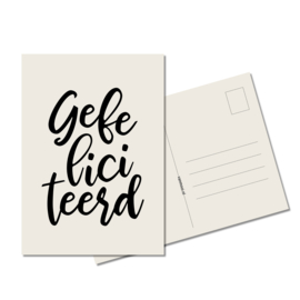 Ansichtkaart | Gefeliciteerd | eco