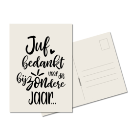 Ansichtkaart | Juf bedankt | eco