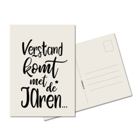 Ansichtkaart | Verstand komt met de jaren | eco