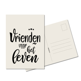 Ansichtkaart | Vrienden voor het leven | eco