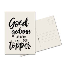 Ansichtkaart | Goed gedaan | eco