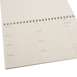 MOOI eco weekplanner | half jaar | 25 pagina's