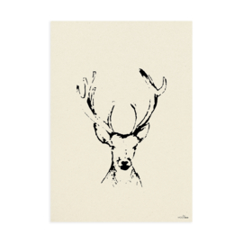 Poster | Oh my deer | naturel